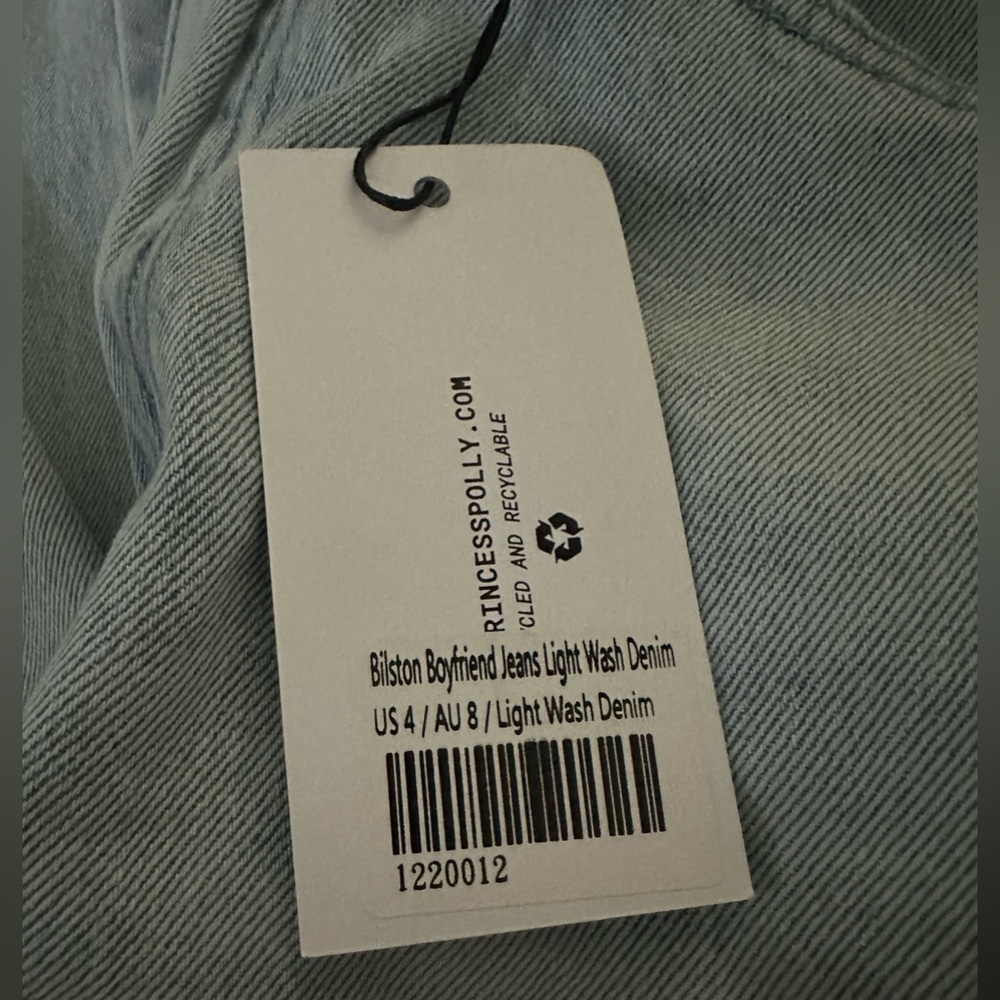 Bliston Boyfriend Jeans Light Wash Denim - Picture 9 of 11